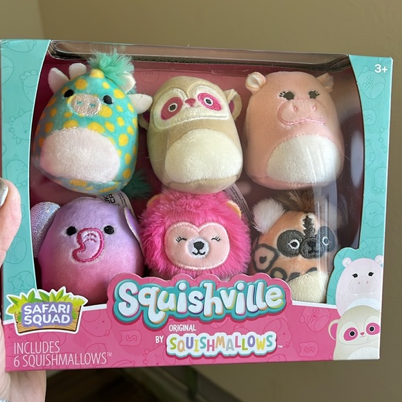 Squishville Safari Squad! by Squishmallows 6 in set! NEW in box - Picture 2 of 5
